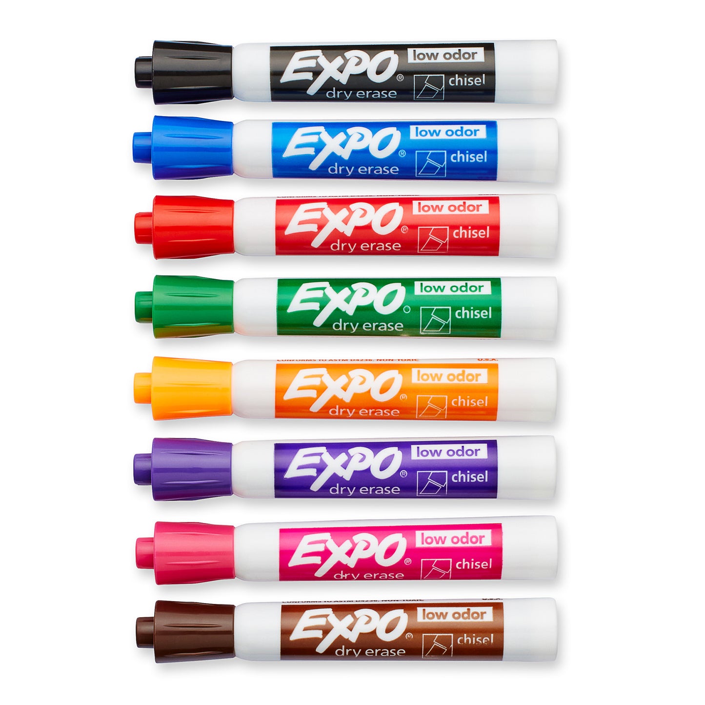Newell Expo Dry Erase Chisel Tip Markers, 8 Pack (SAN 80078)