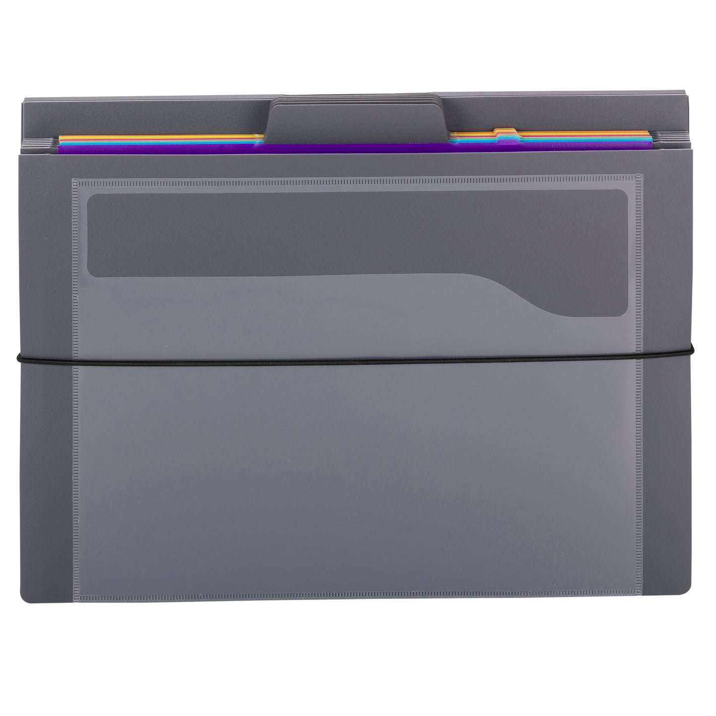 Smead Cascading Wall Organizer, Gray with Bright Pockets (SMD 92060)