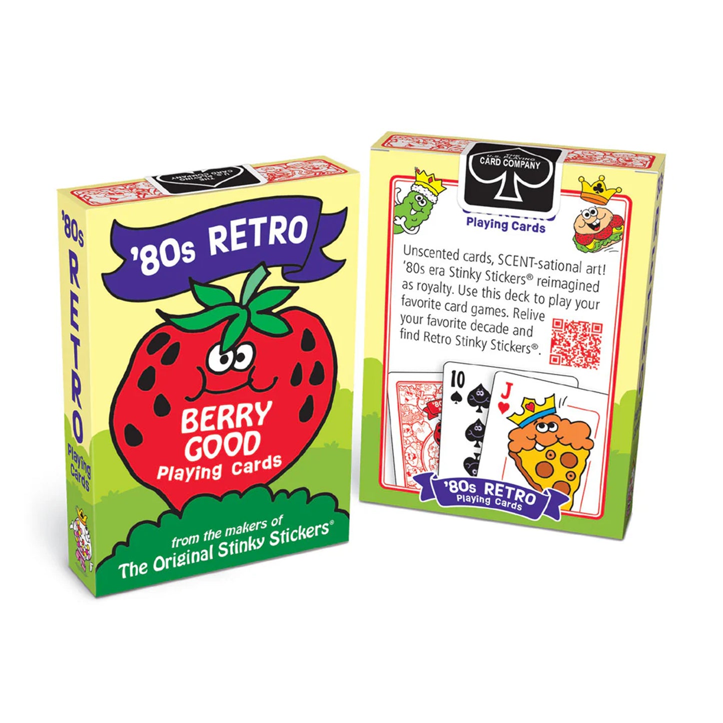 80s Retro Collection Playing Cards & Vinyl Stickers Set