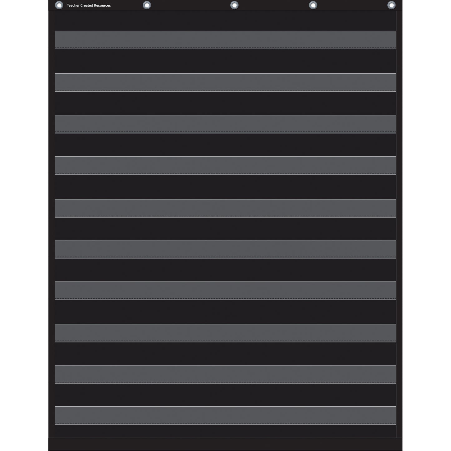Teacher Created Resources Black 10 Pocket Chart, 34 x 44 (TCR 20744)