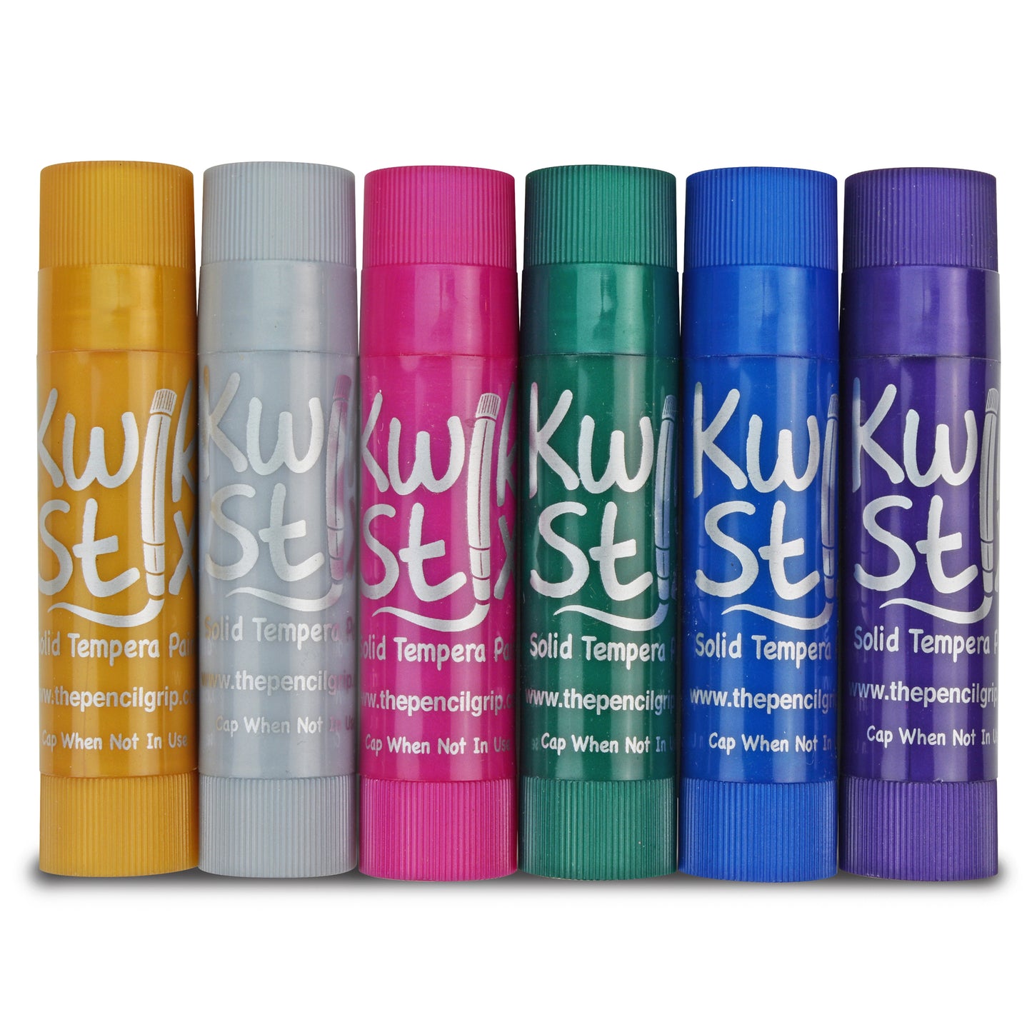 Solid Tempera Paint Sticks, Metallic Colors, 6 Per Pack, 6 Packs