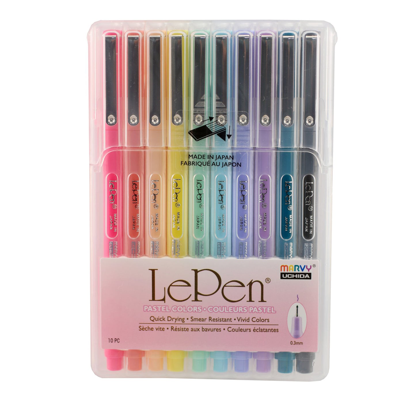 Uchida Lepen Pastel, 10 Colors (UCH430010P)