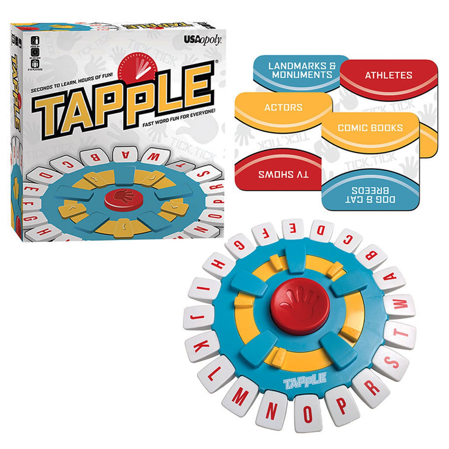 Usaopoly Tapple Fast Word Fun For Everyone (USATL097000)
