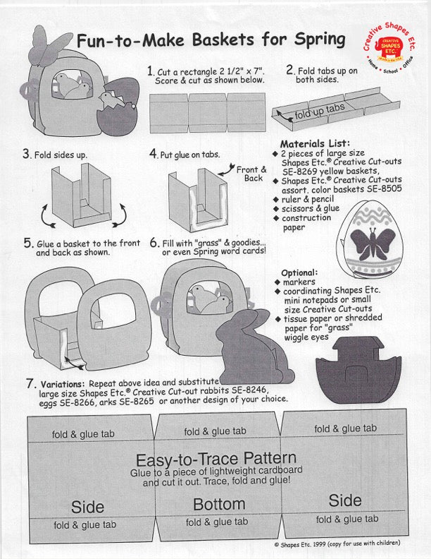 SHAPES ETC. Small Cut-Out Set - Palm Sunday