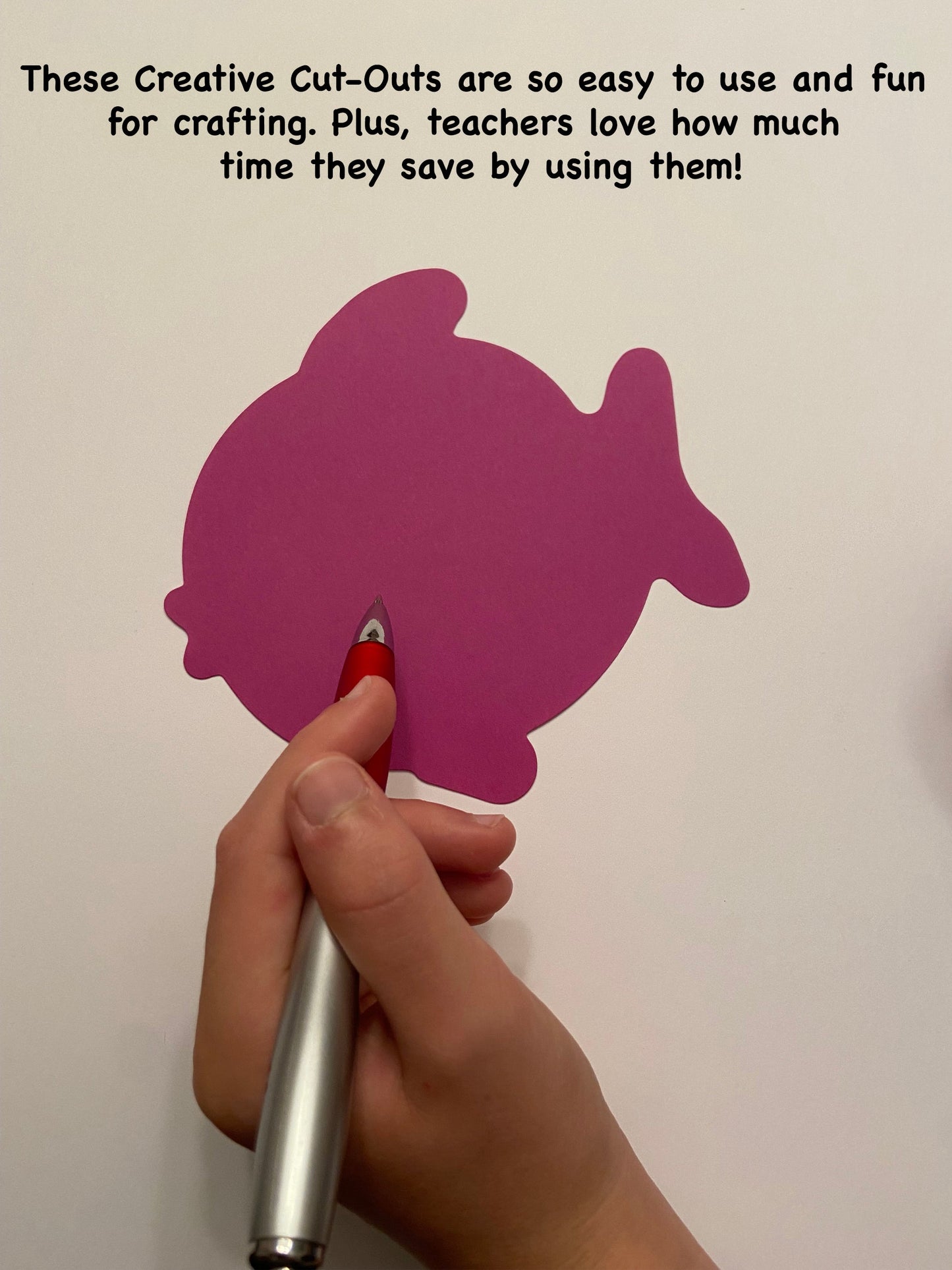 SHAPES ETC. Fish Assorted Color Creative Cut-Outs- 5.5"