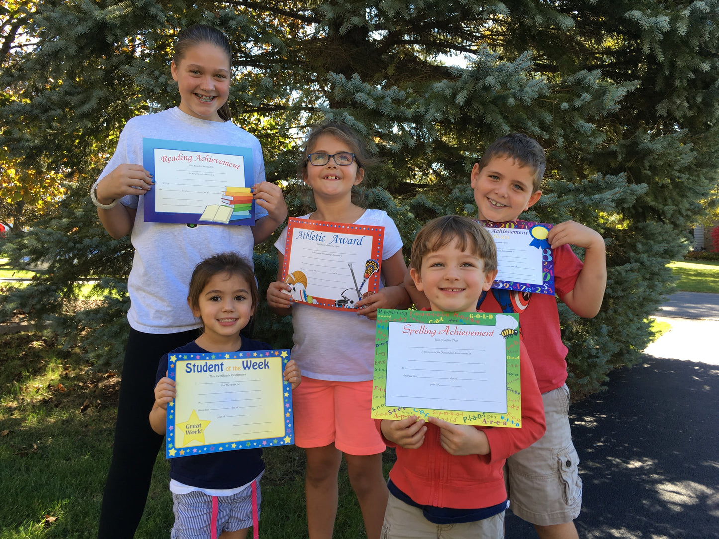 SHAPES ETC. Recognition Certificate - Music Achievement