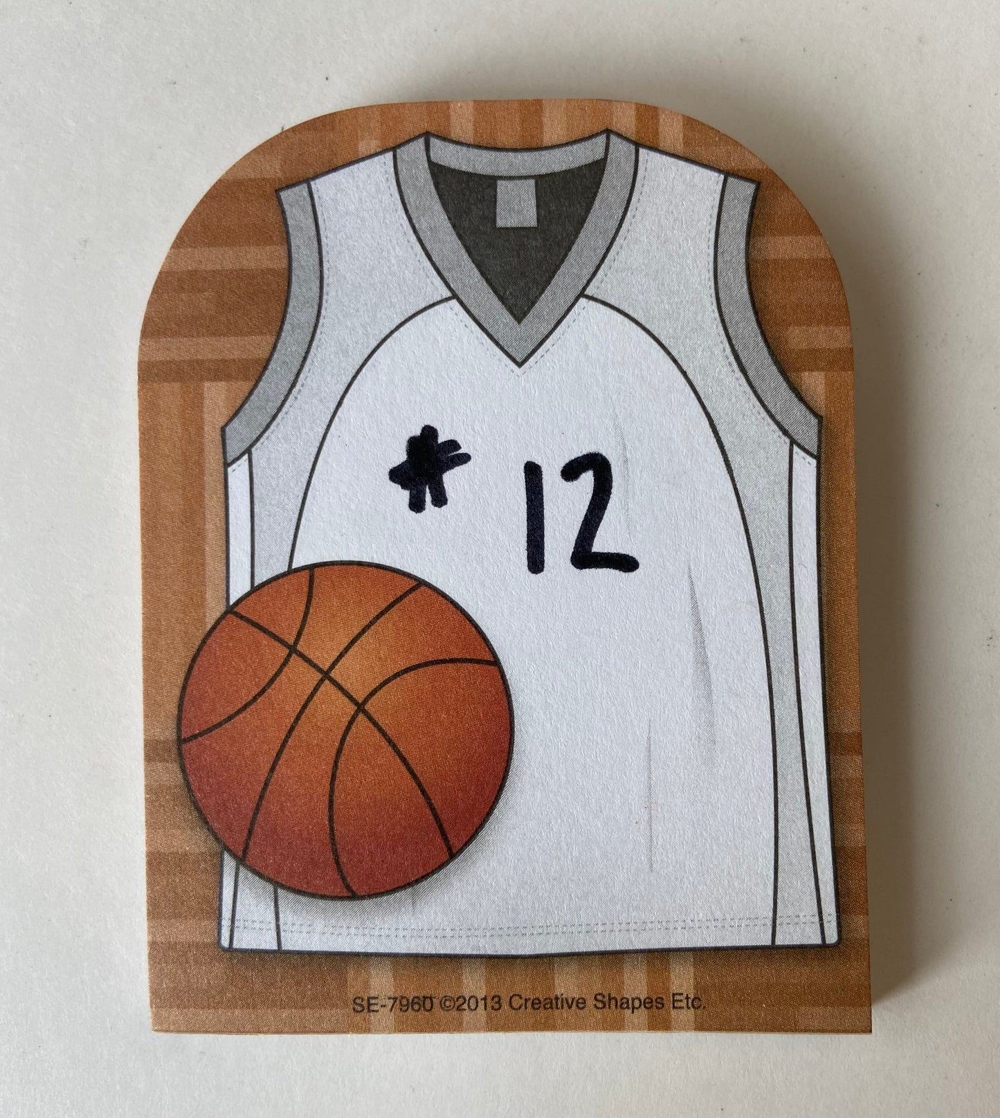 SHAPES ETC. Mini Notepad - Basketball Jersey