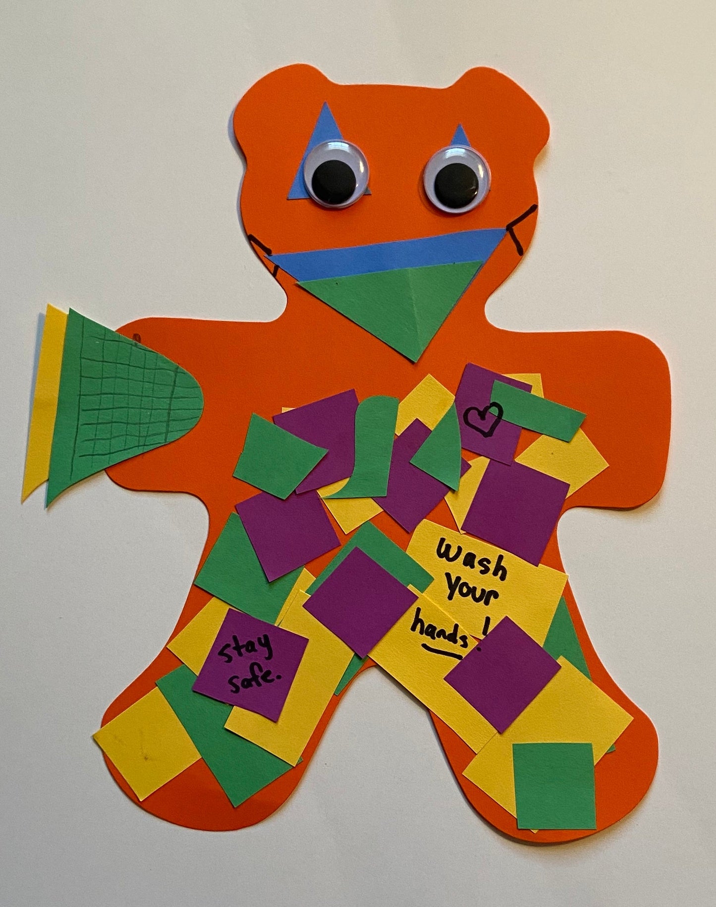 SHAPES ETC. Teddy Bear Assorted Color Cut-Outs- 5.5"