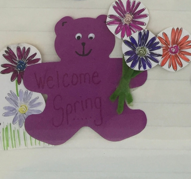 SHAPES ETC. Teddy Bear Assorted Color Cut-Outs- 5.5"