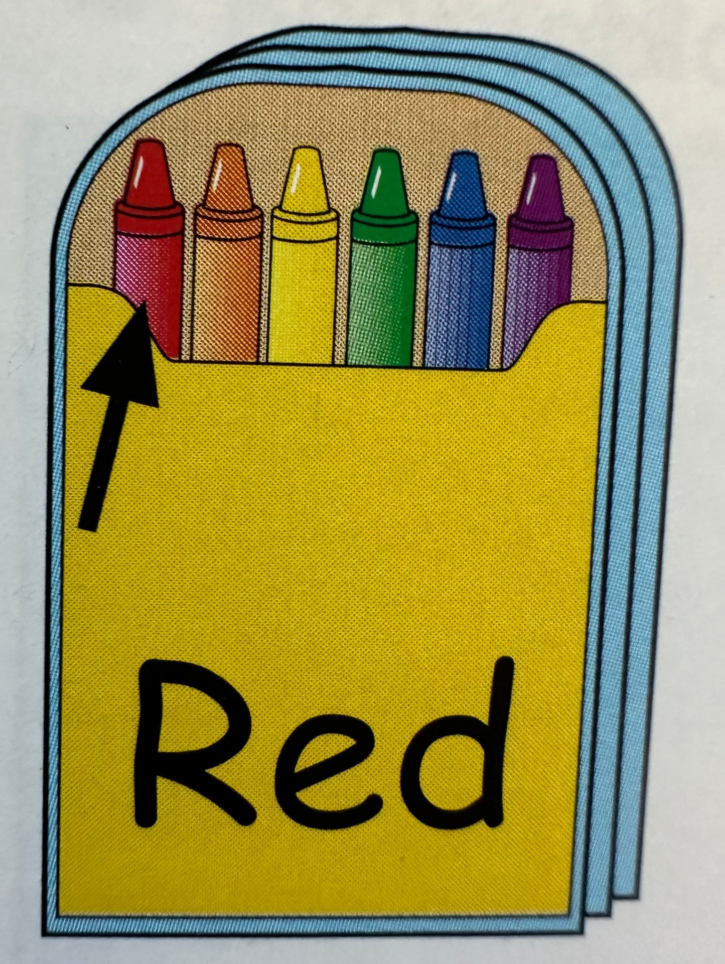 SHAPES ETC. Mini Notepad - Crayon Box