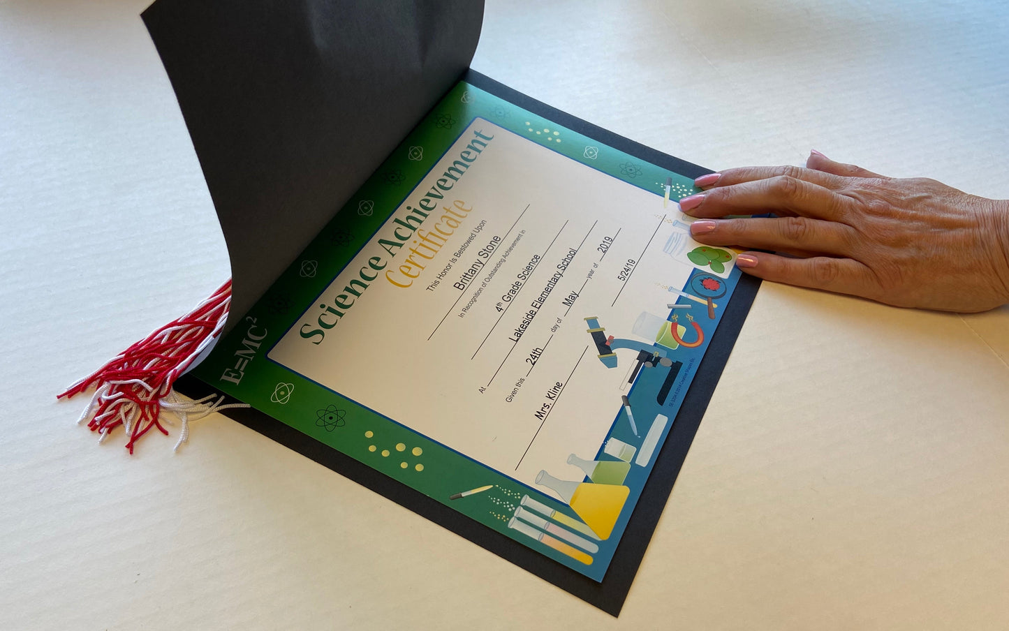 SHAPES ETC. Recognition Certificate - Science Achievement