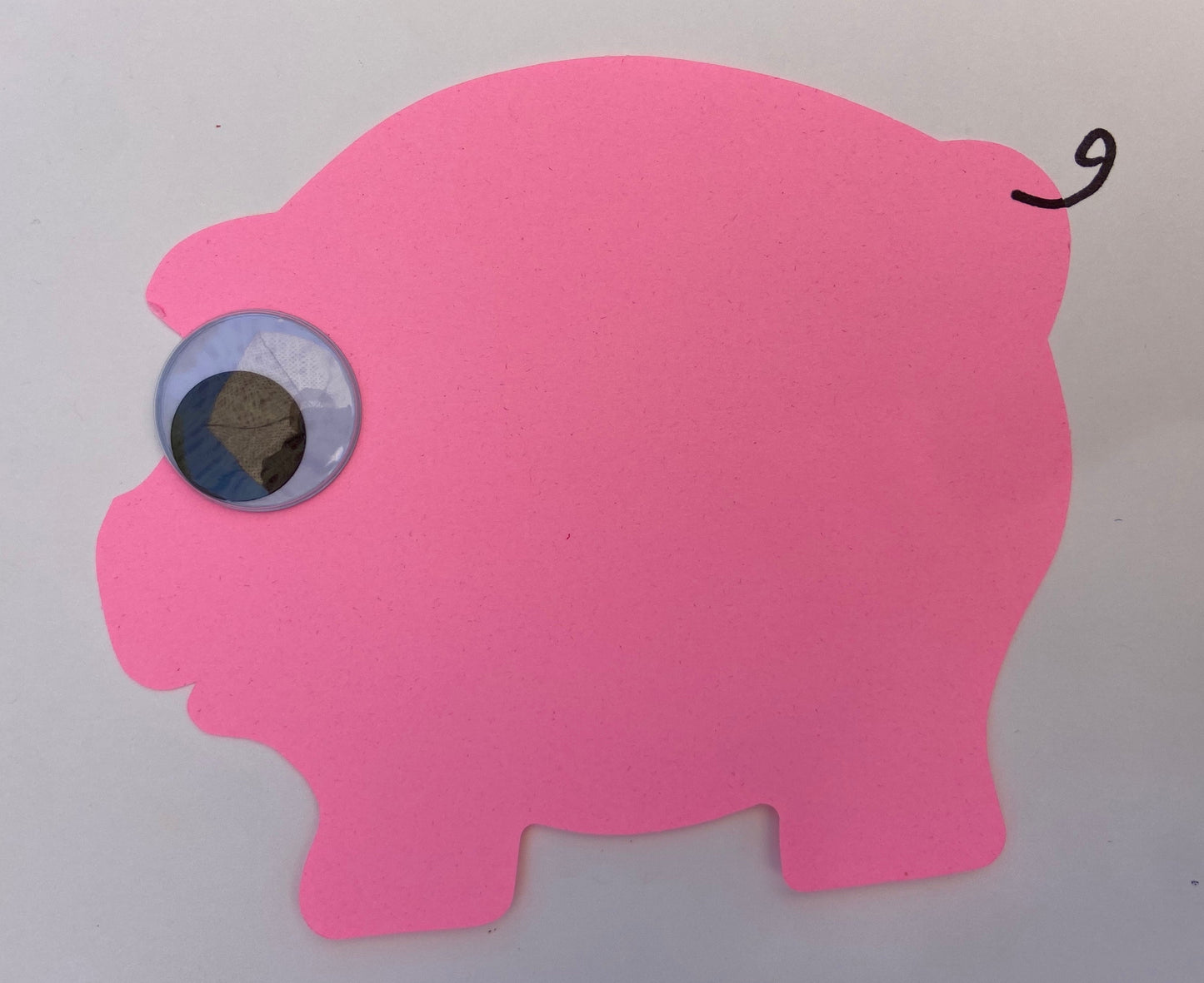 SHAPES ETC. Small Single Color Cut-Out - Pig
