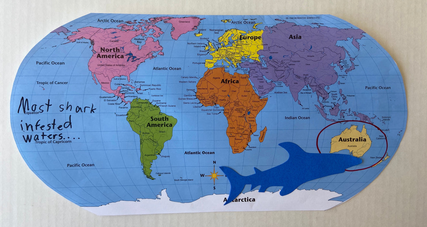 SHAPES ETC. World Practice Map Combo Pack- 8” x 16”