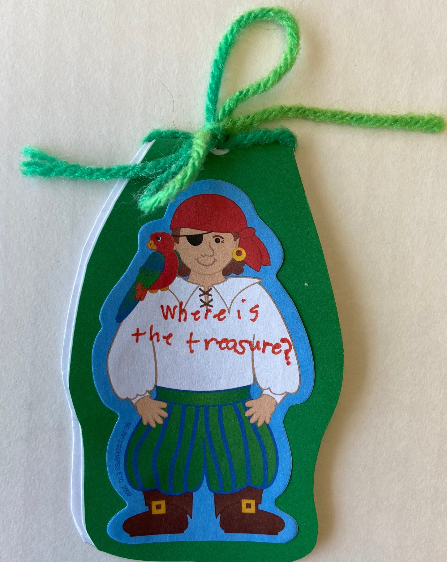 SHAPES ETC. Mini Notepad - Pirate/Boy