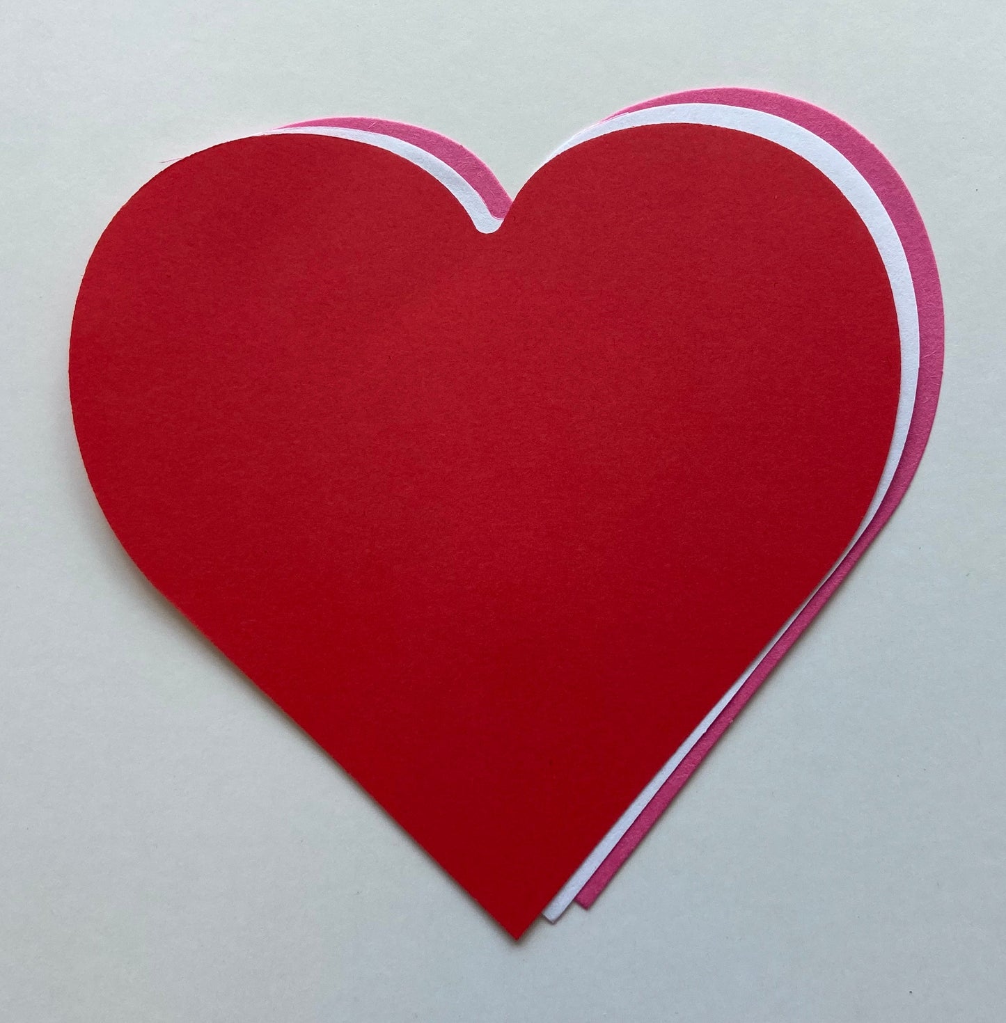 SHAPES ETC. Large Tri Color Creative Foam Cut-Outs - Heart