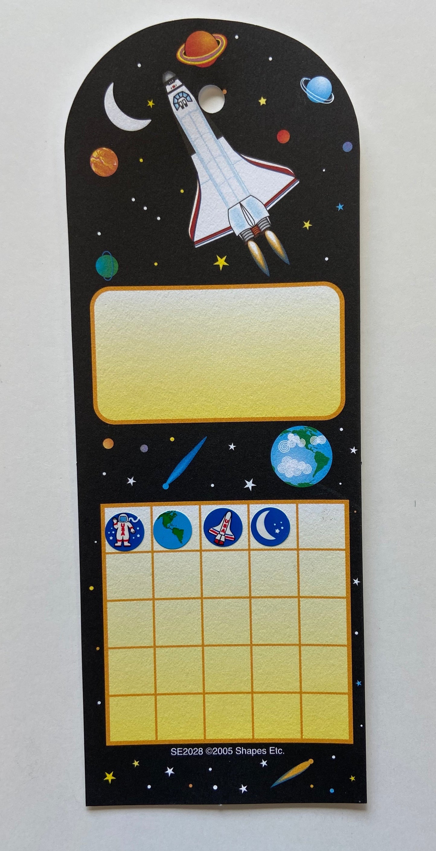 SHAPES ETC. Personal Incentive Chart - Space