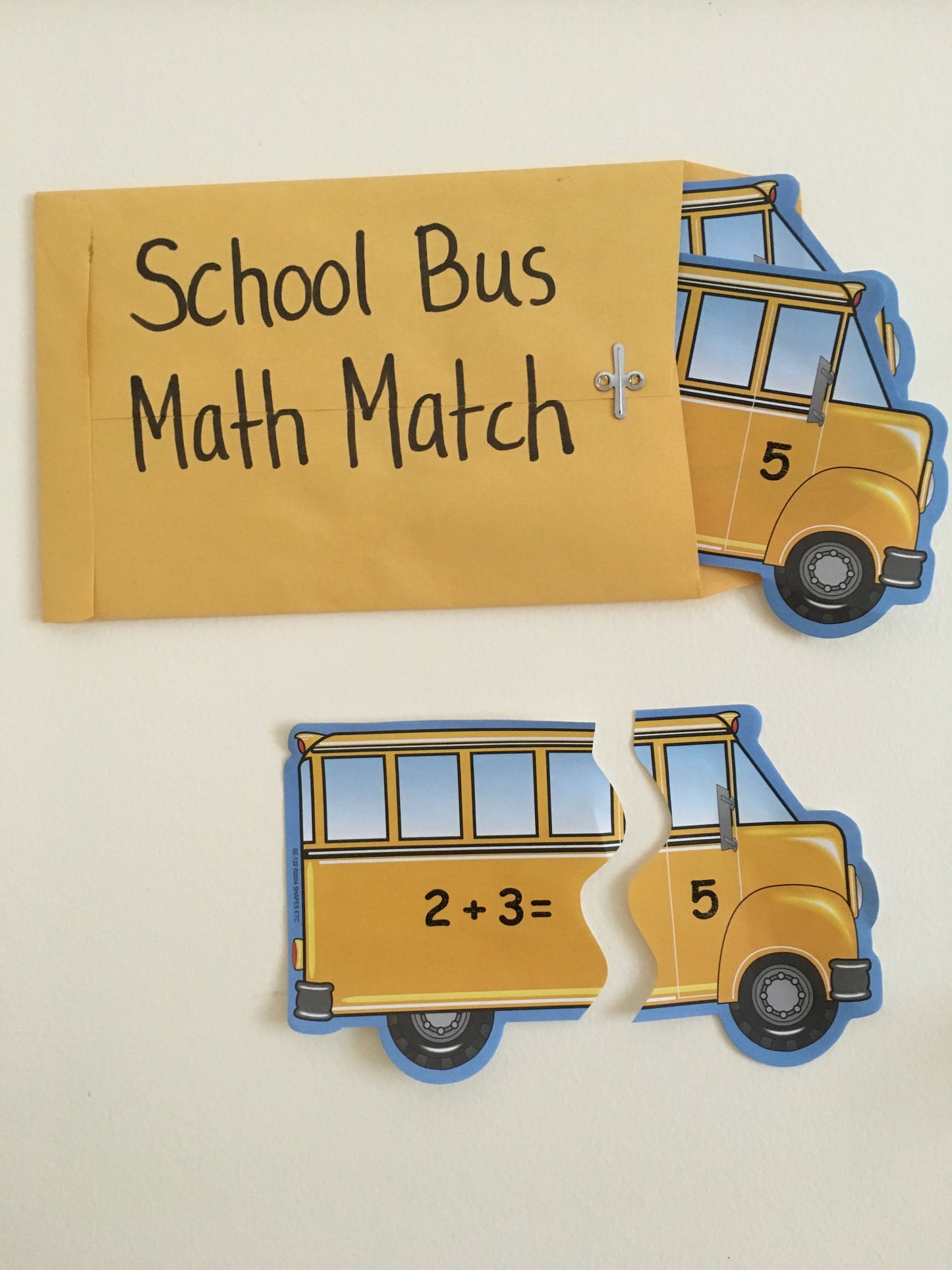 SHAPES ETC. Mini Notepad - School Bus