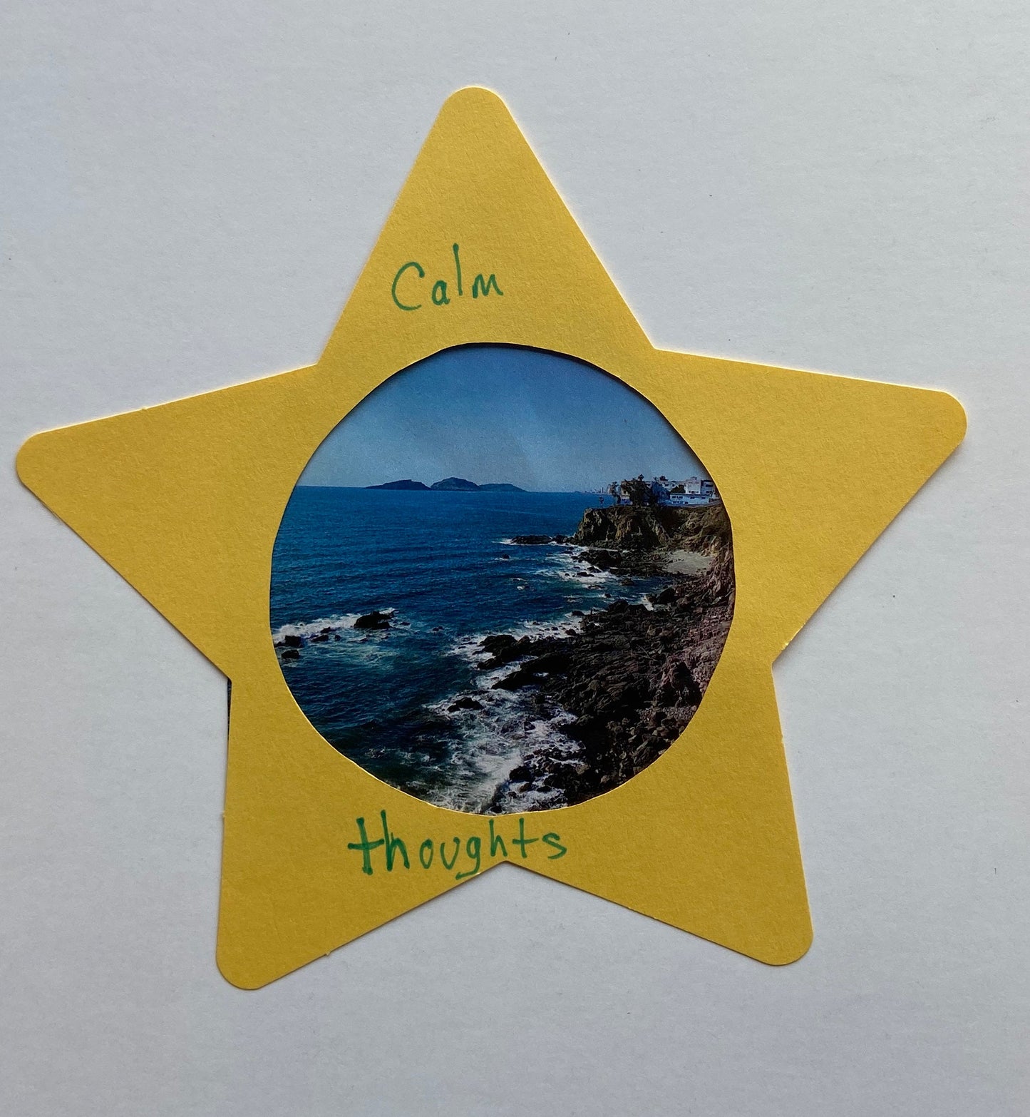SHAPES ETC. Star Large Single-Color Creative Cut-Outs- 5.5"