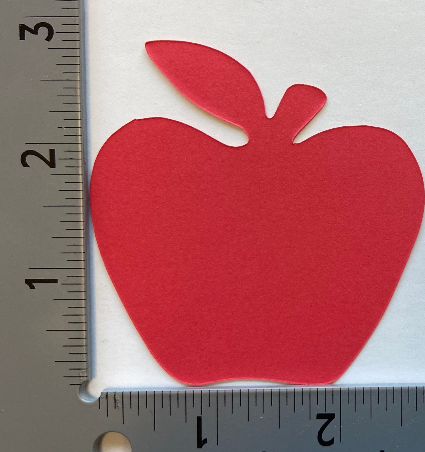 SHAPES ETC. Small Single Color Cut-Out - Red Apple