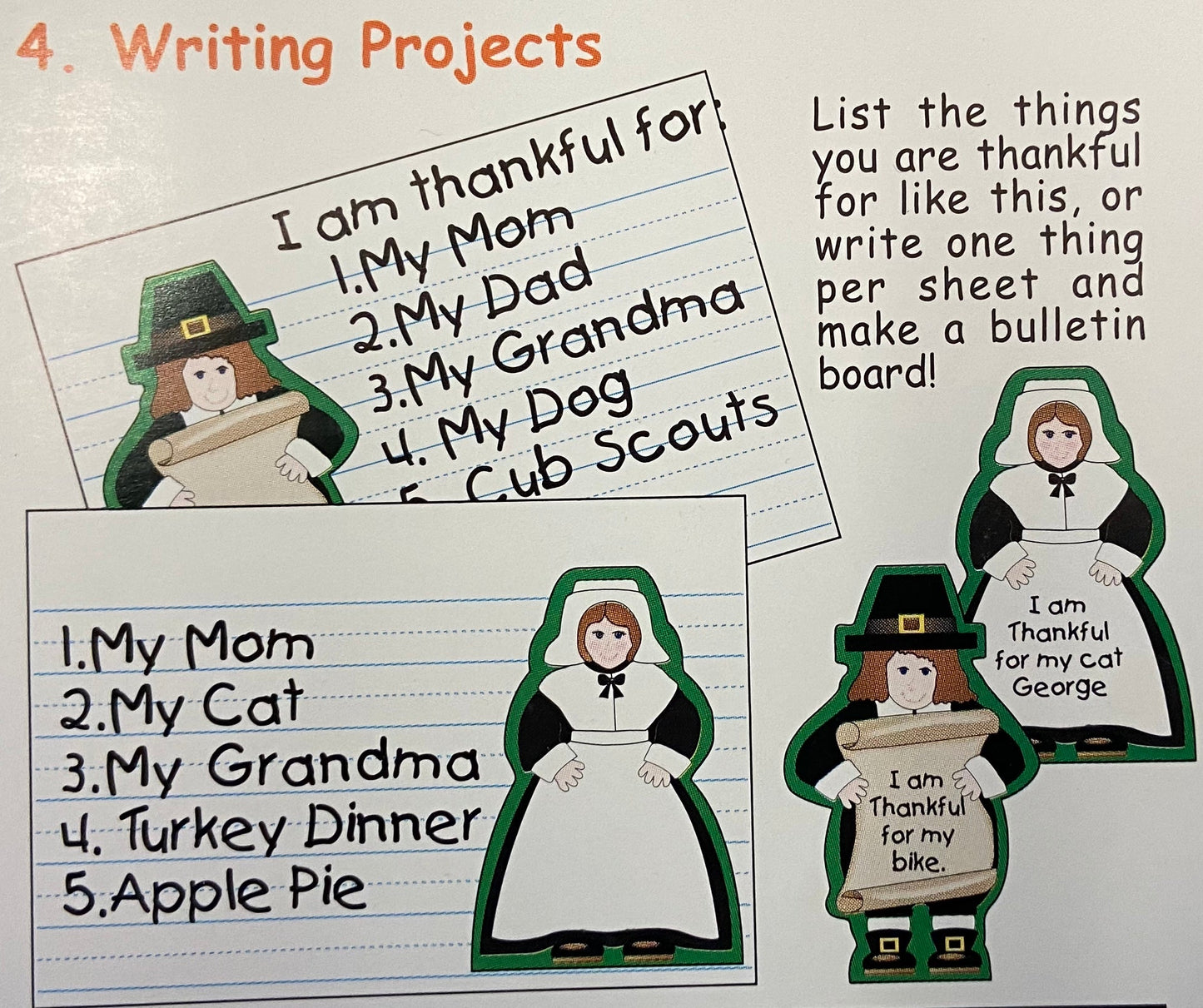 SHAPES ETC. Mini Notepad - Pilgrim Girl