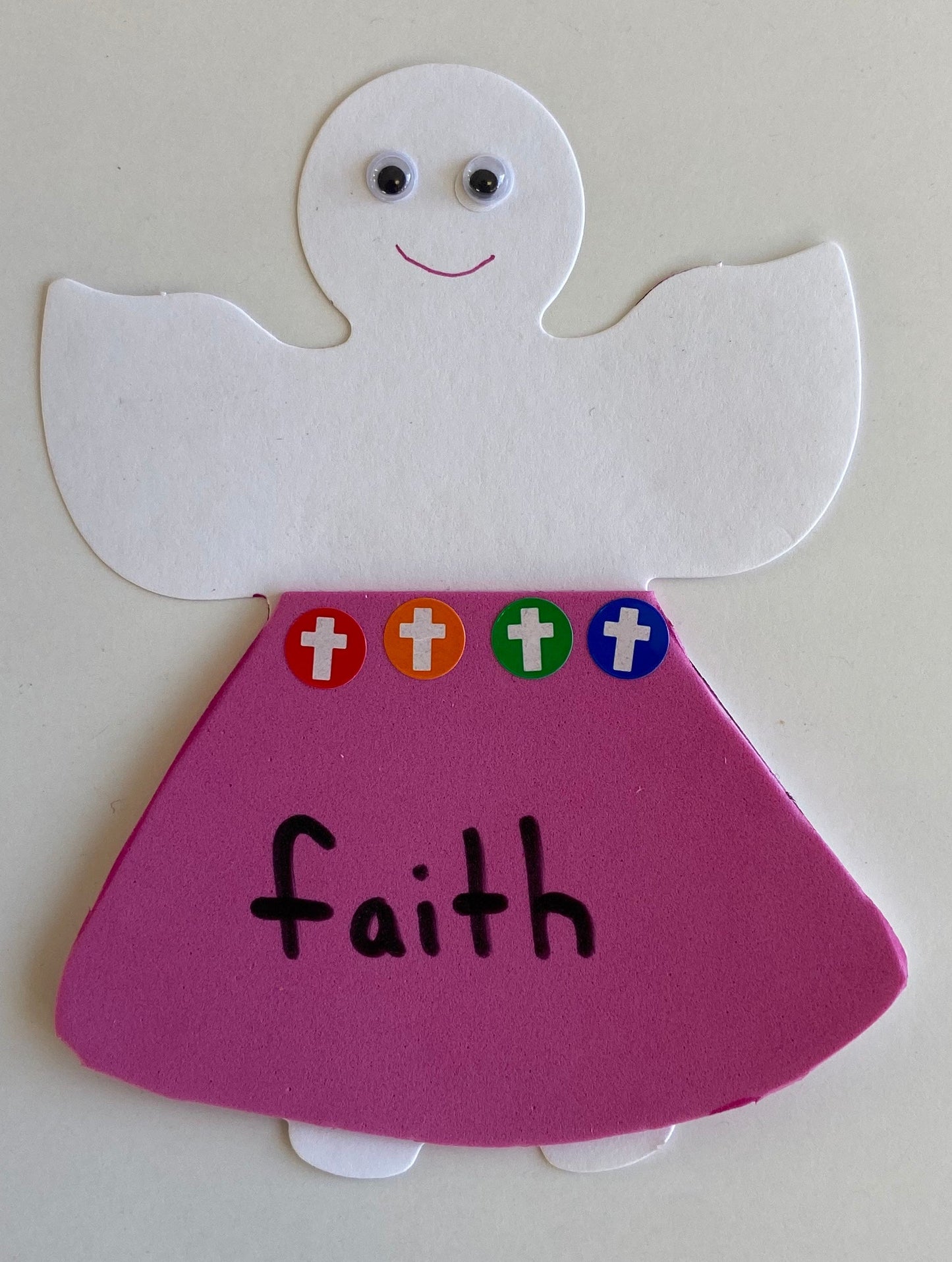 SHAPES ETC. Large Single Color Cut-Out - Angel