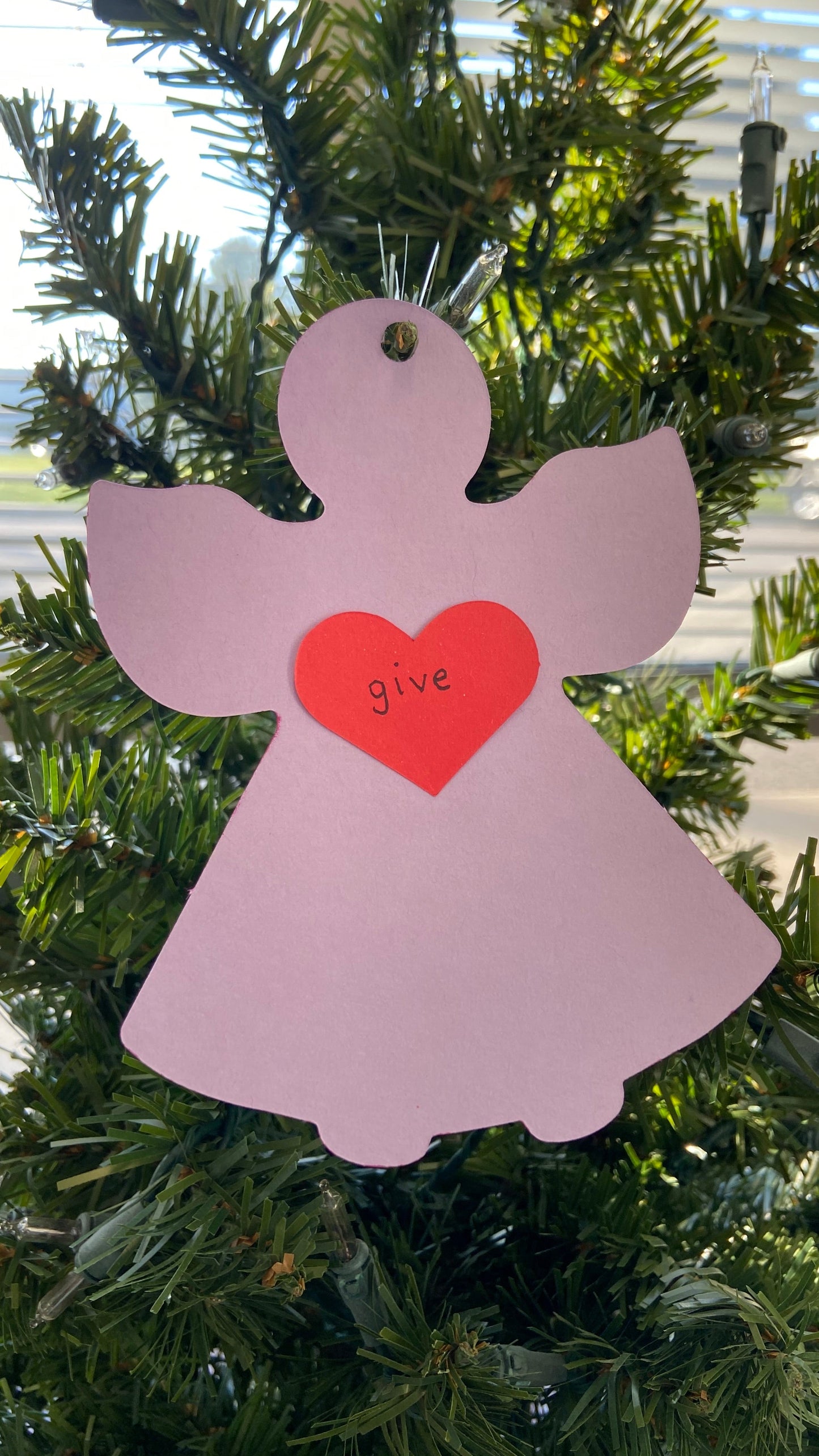 SHAPES ETC. Large Single Color Cut-Out - Angel