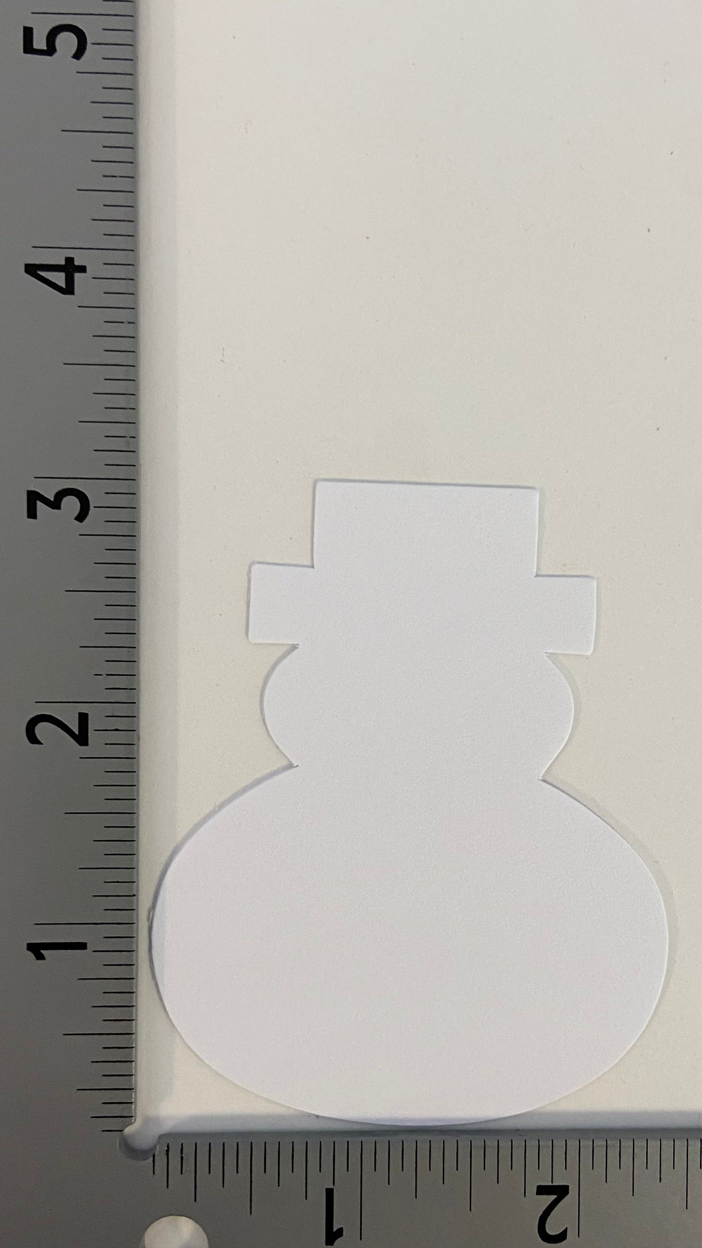 SHAPES ETC. Small Single Color Cut-Out - Snowman