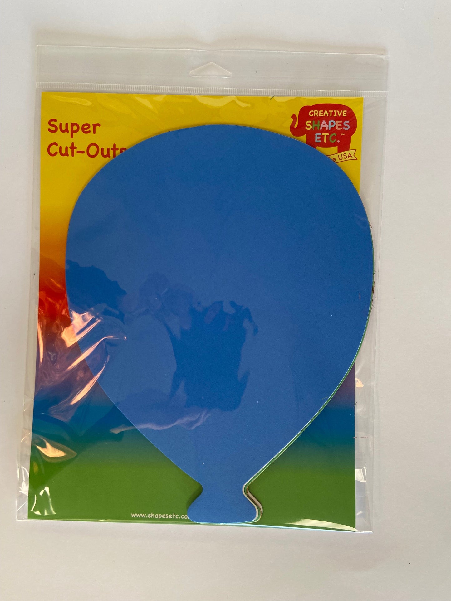 SHAPES ETC. Super Cut-Outs - Assorted Color Balloon