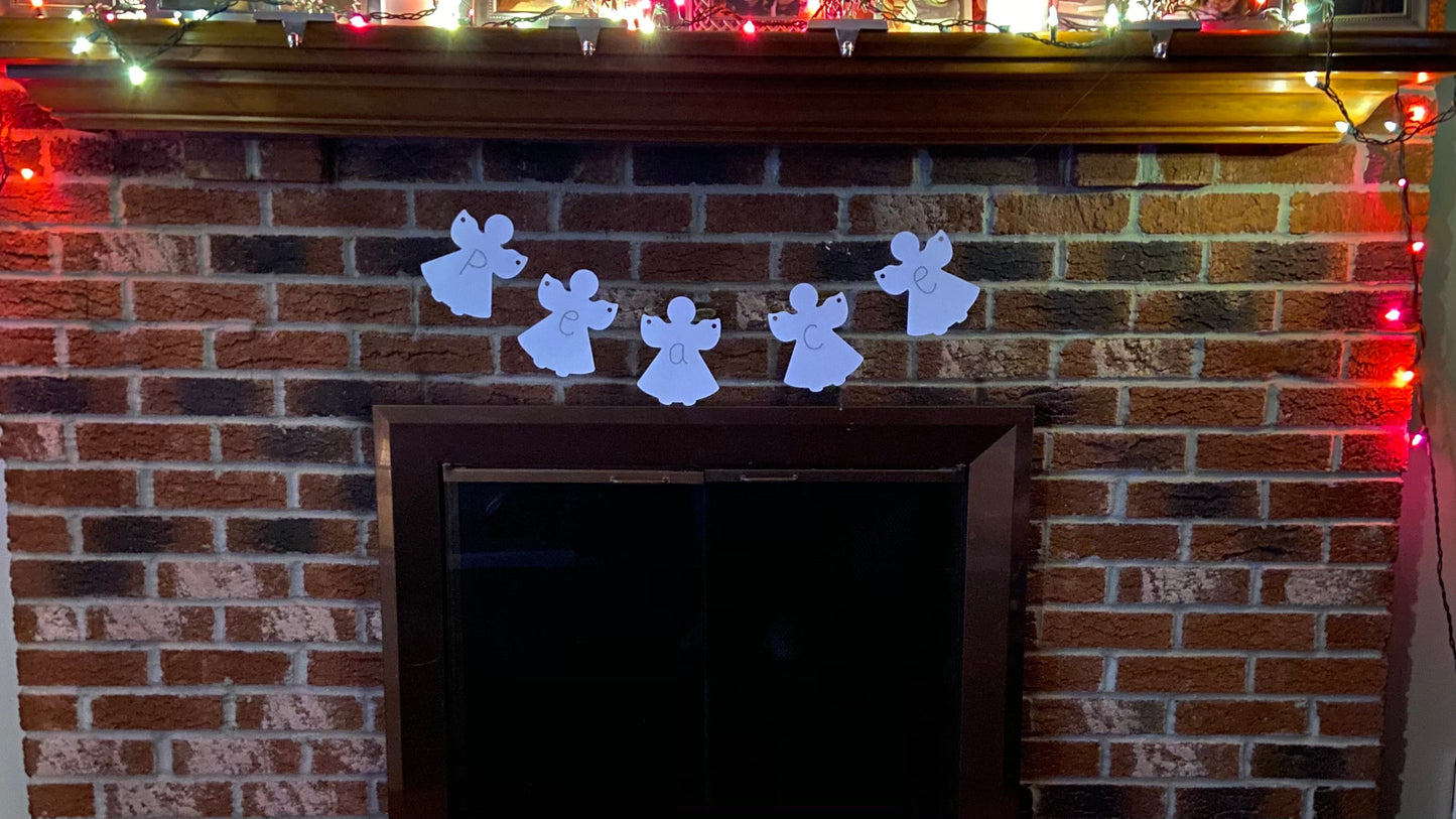 SHAPES ETC. Large Single Color Cut-Out - Angel