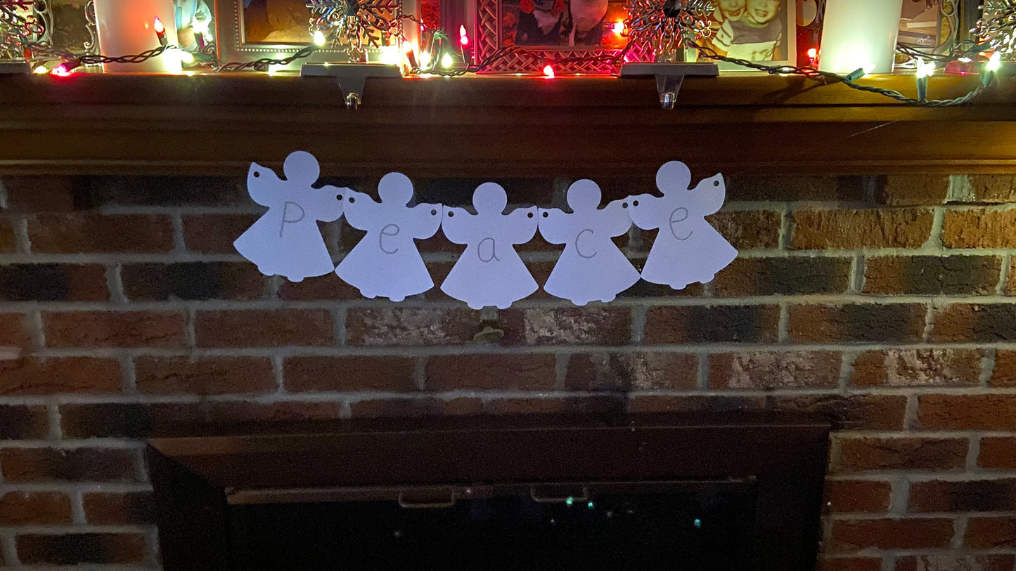 SHAPES ETC. Large Single Color Cut-Out - Angel