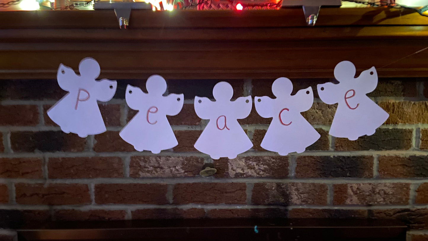 SHAPES ETC. Large Single Color Cut-Out - Angel