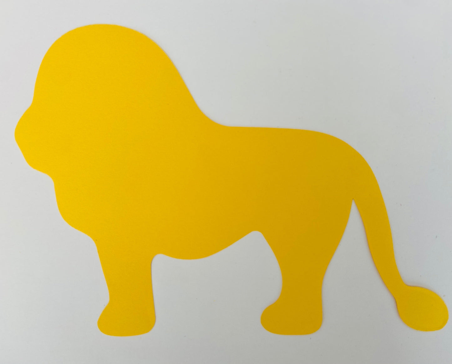 SHAPES ETC. Lion Single Color Super Cut-Outs- 8” x 10”