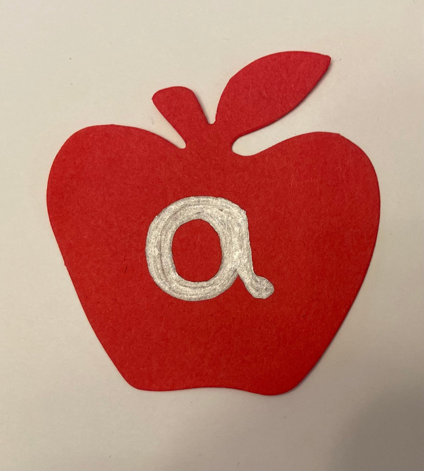 SHAPES ETC. Small Single Color Cut-Out - Red Apple