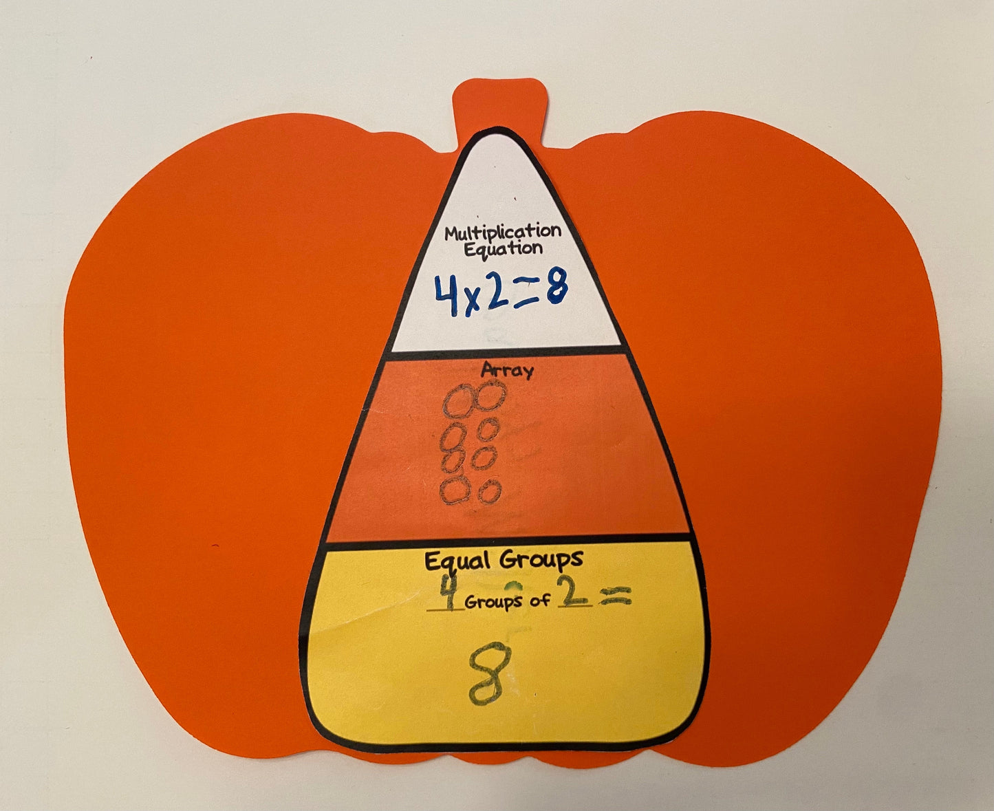 SHAPES ETC. Pumpkin Single Color Super Cut-Outs- 8” x 10”