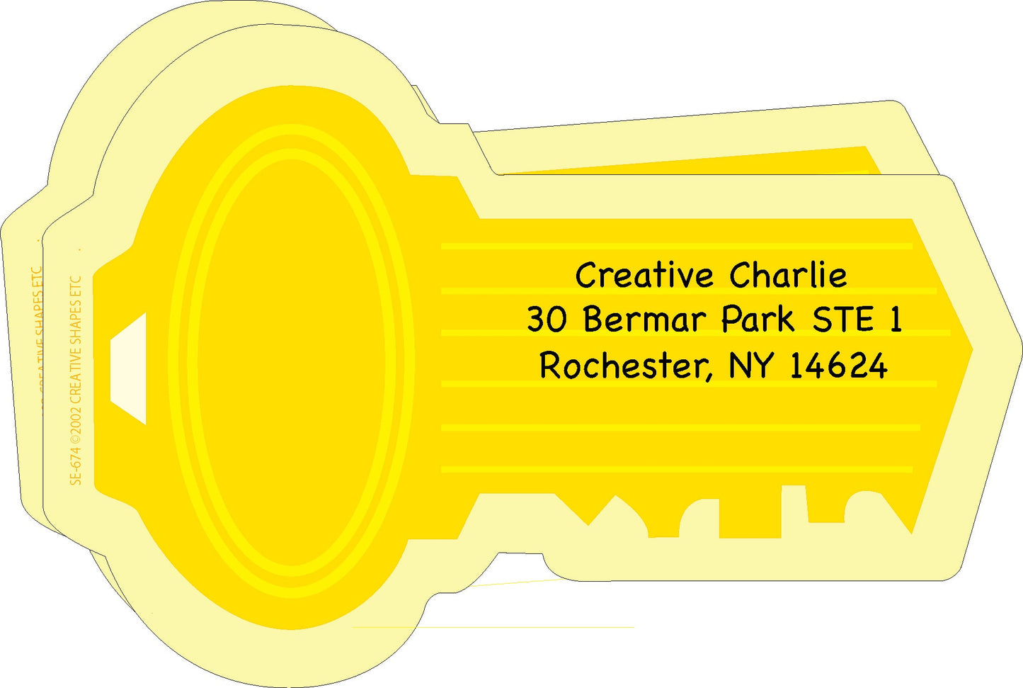 SHAPES ETC. Mini Notepad - Key