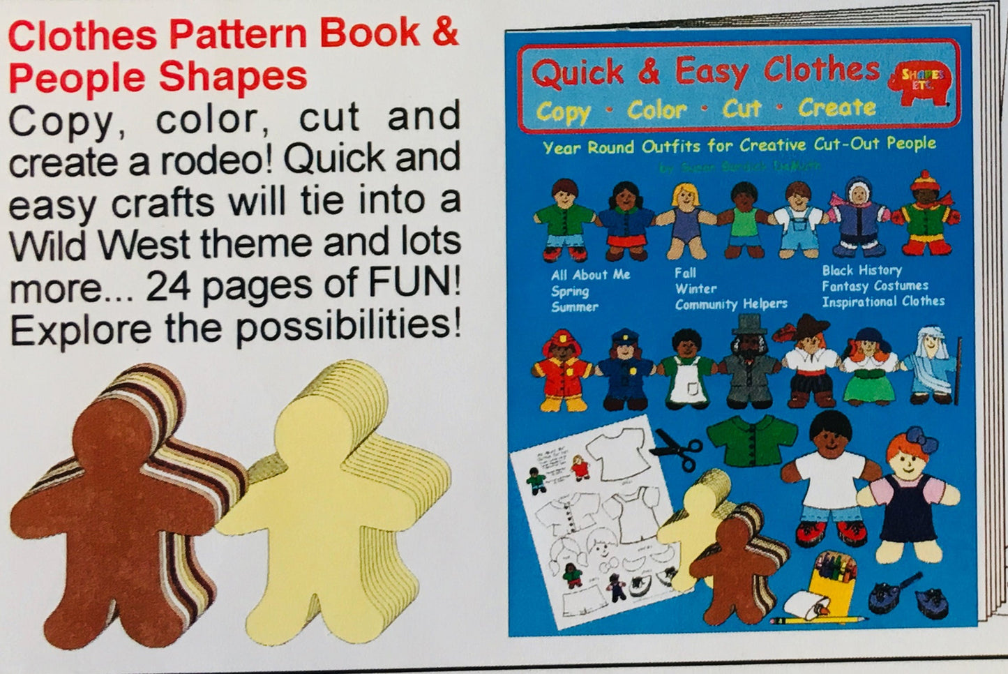 SHAPES ETC. Person Multicultural Creative Cut-Outs- 5.5”