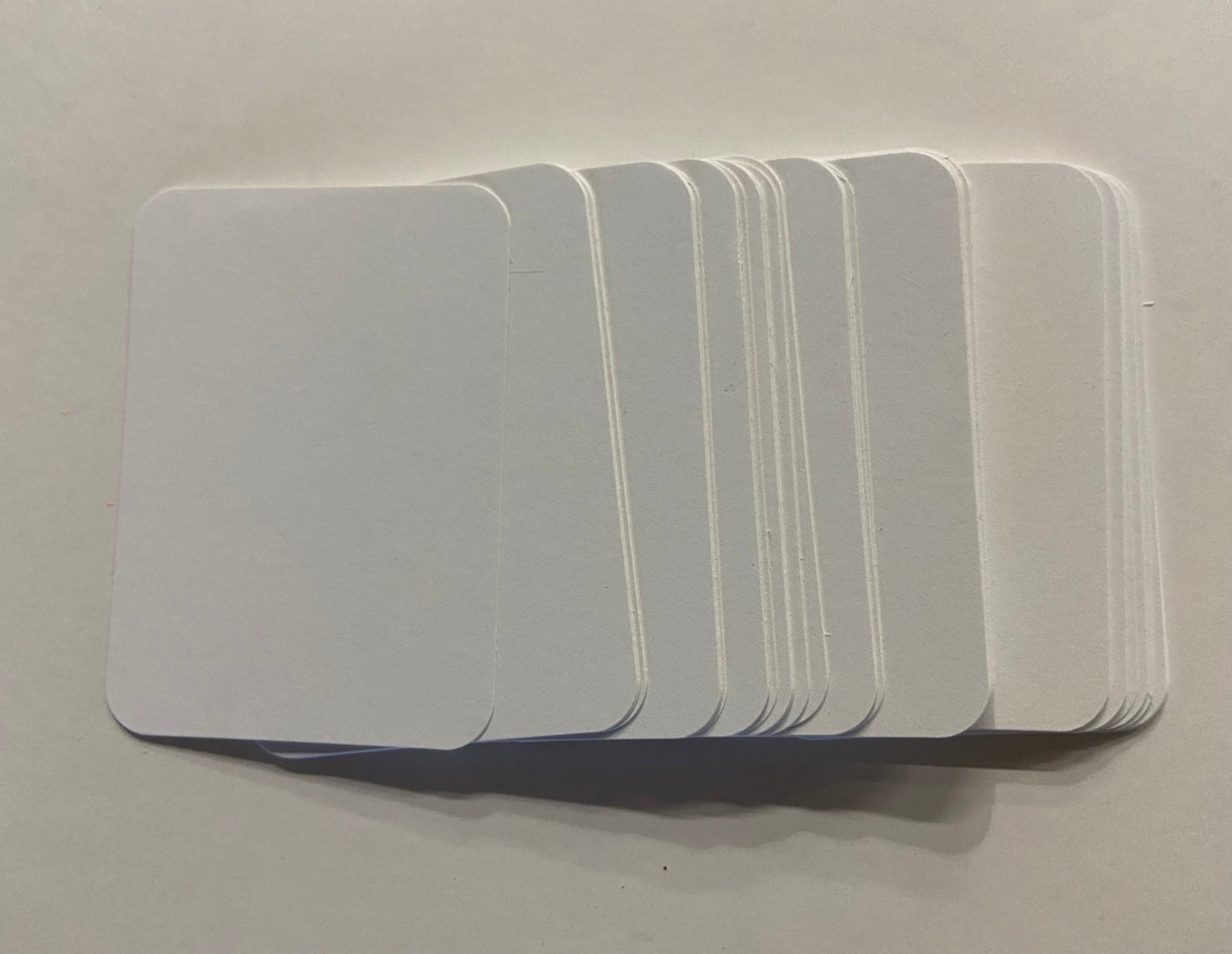 SHAPES ETC. Playing Cards - 2.5" x 3.5" Blank White