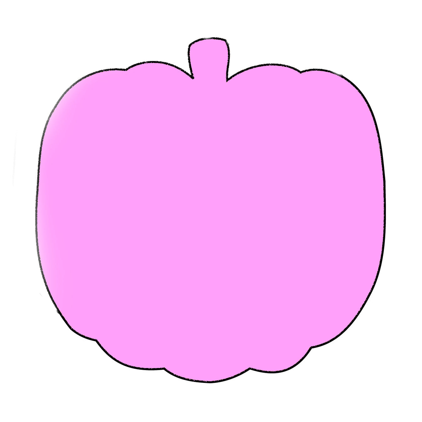 SHAPES ETC. Sticky Shape Notepad - Pretty in Pink-O-Ween Pumpkin