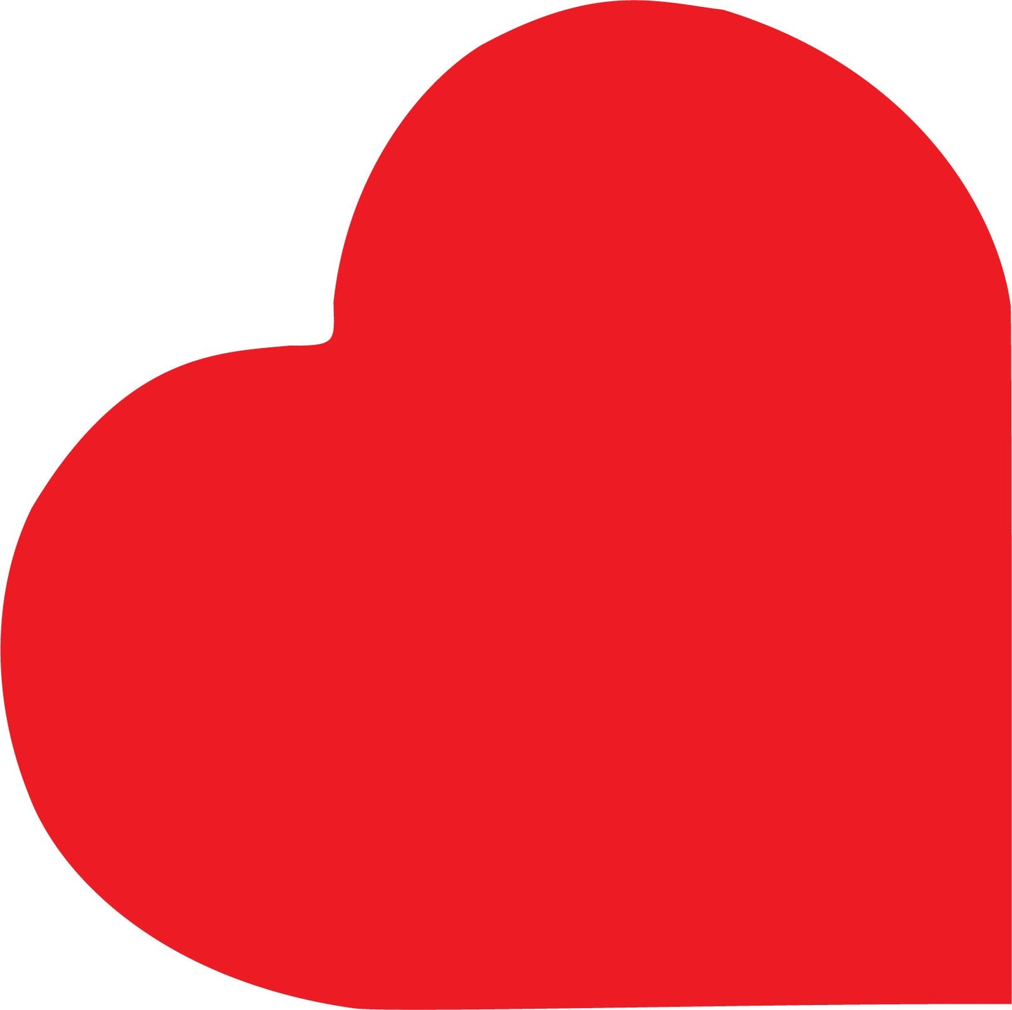 SHAPES ETC. Large Notepad - Heart