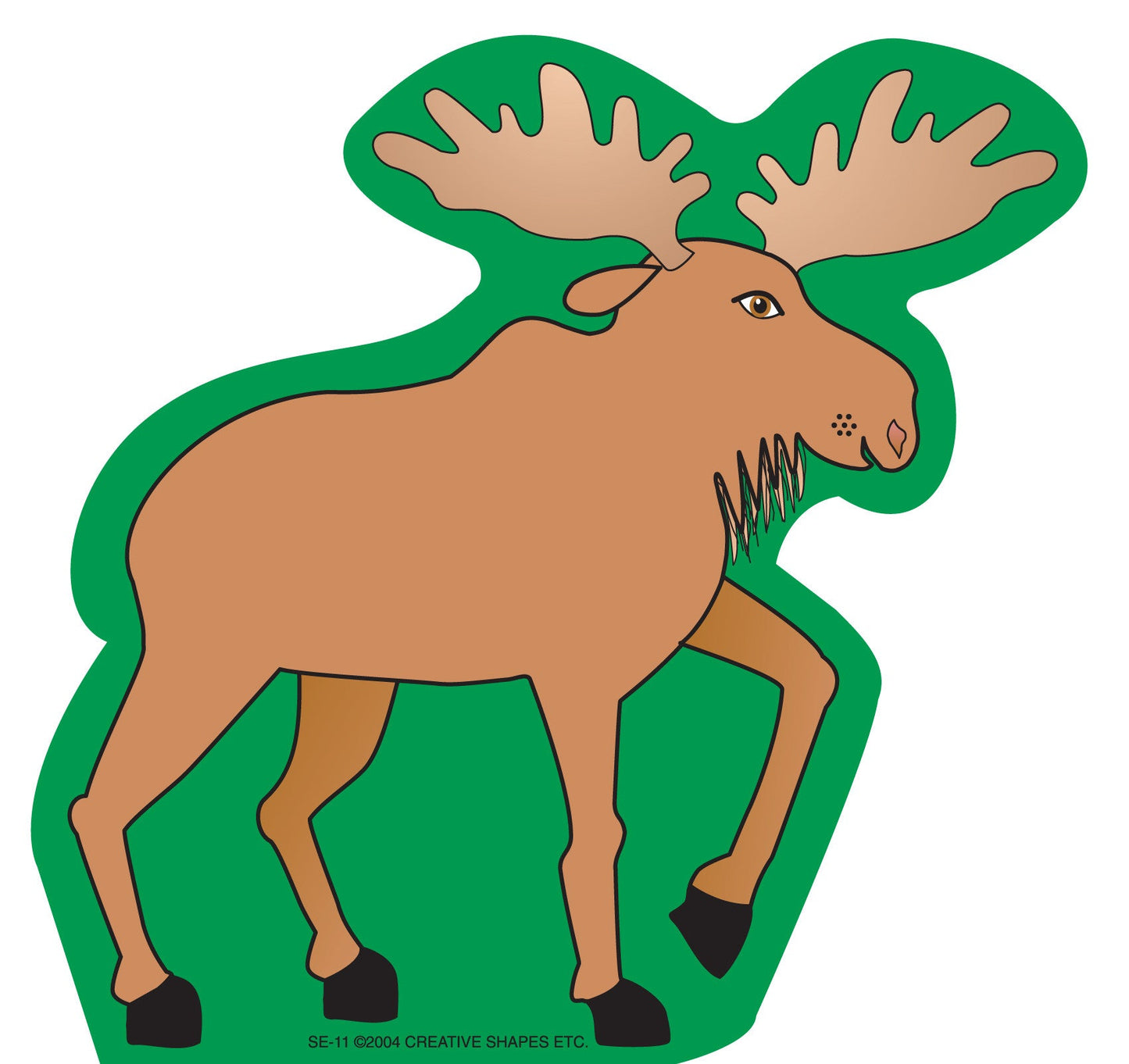 SHAPES ETC. Large Notepad - Moose