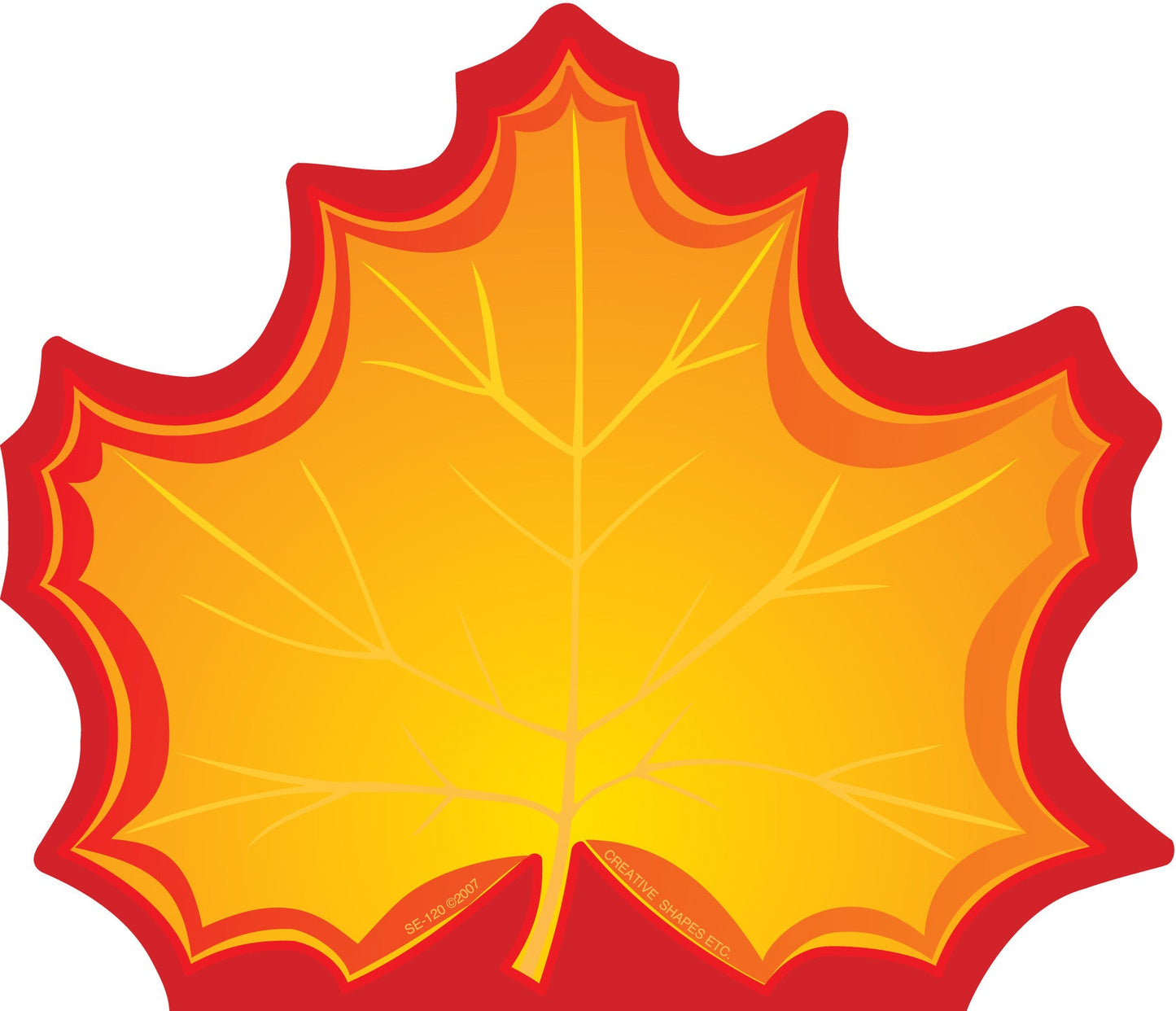 SHAPES ETC. Large Notepad - Maple Leaf