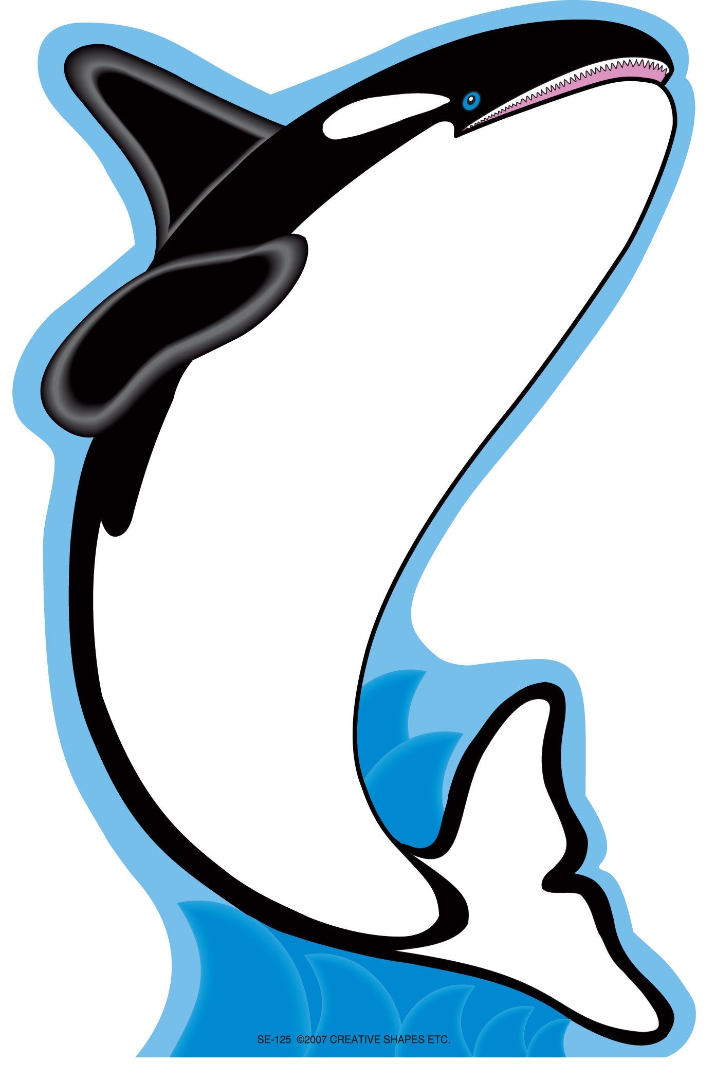 SHAPES ETC. Large Notepad - Killer Whale