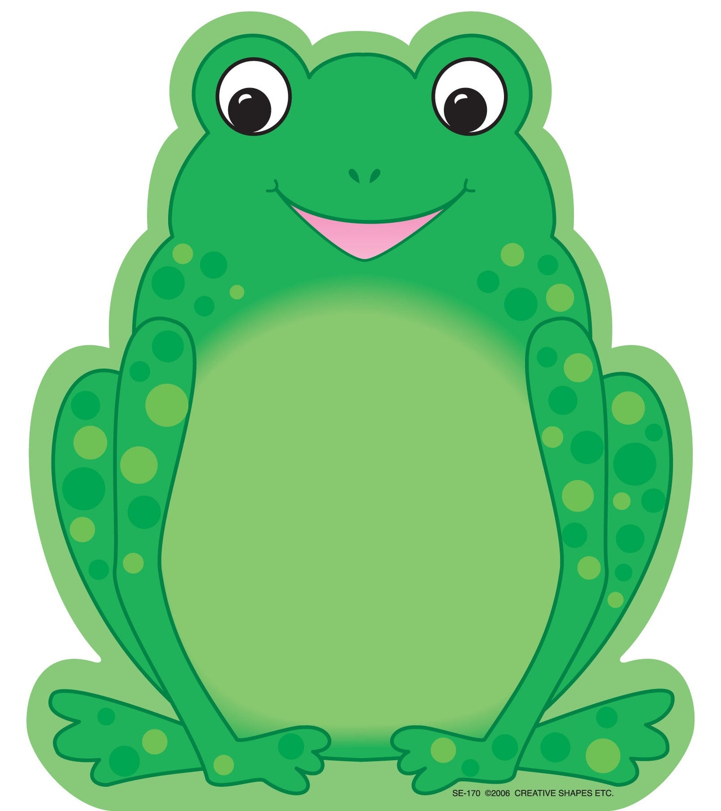 SHAPES ETC. Large Notepad - Frog