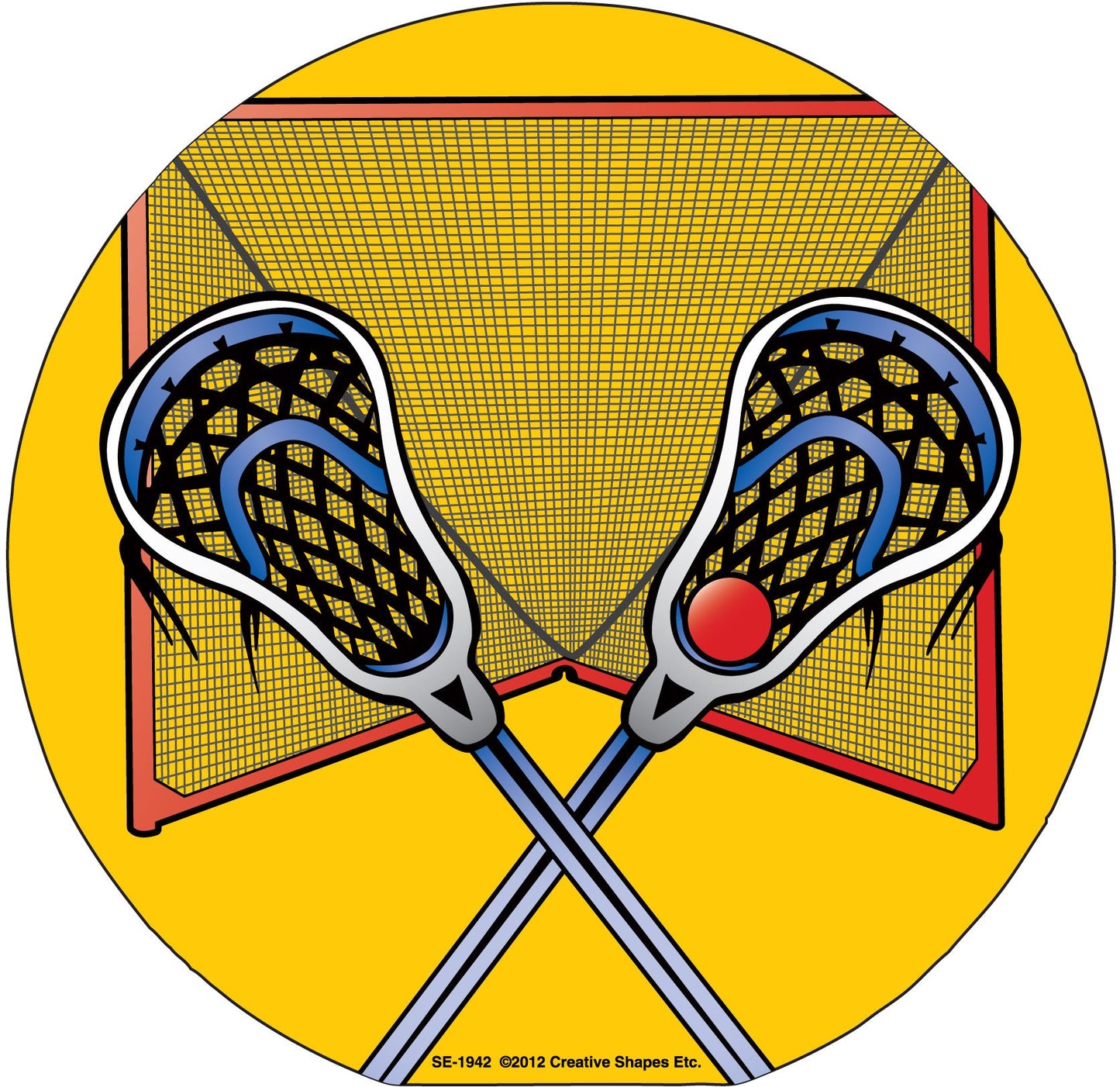 SHAPES ETC. Large Notepad - Lacrosse Stick