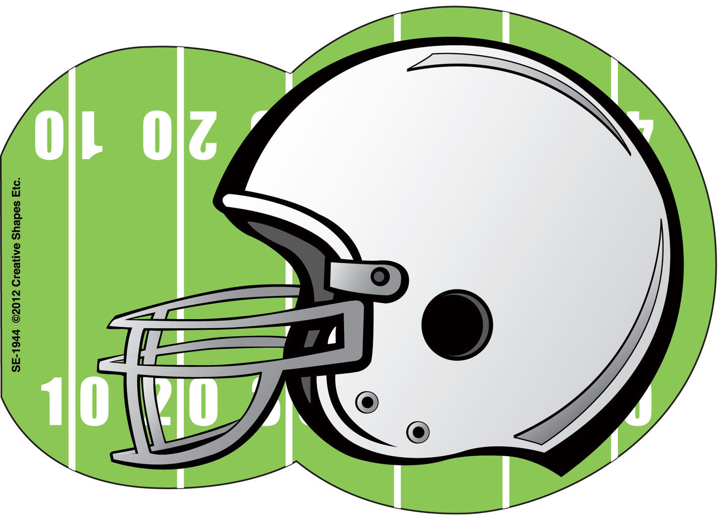 SHAPES ETC. Large Notepad - Football Helmet