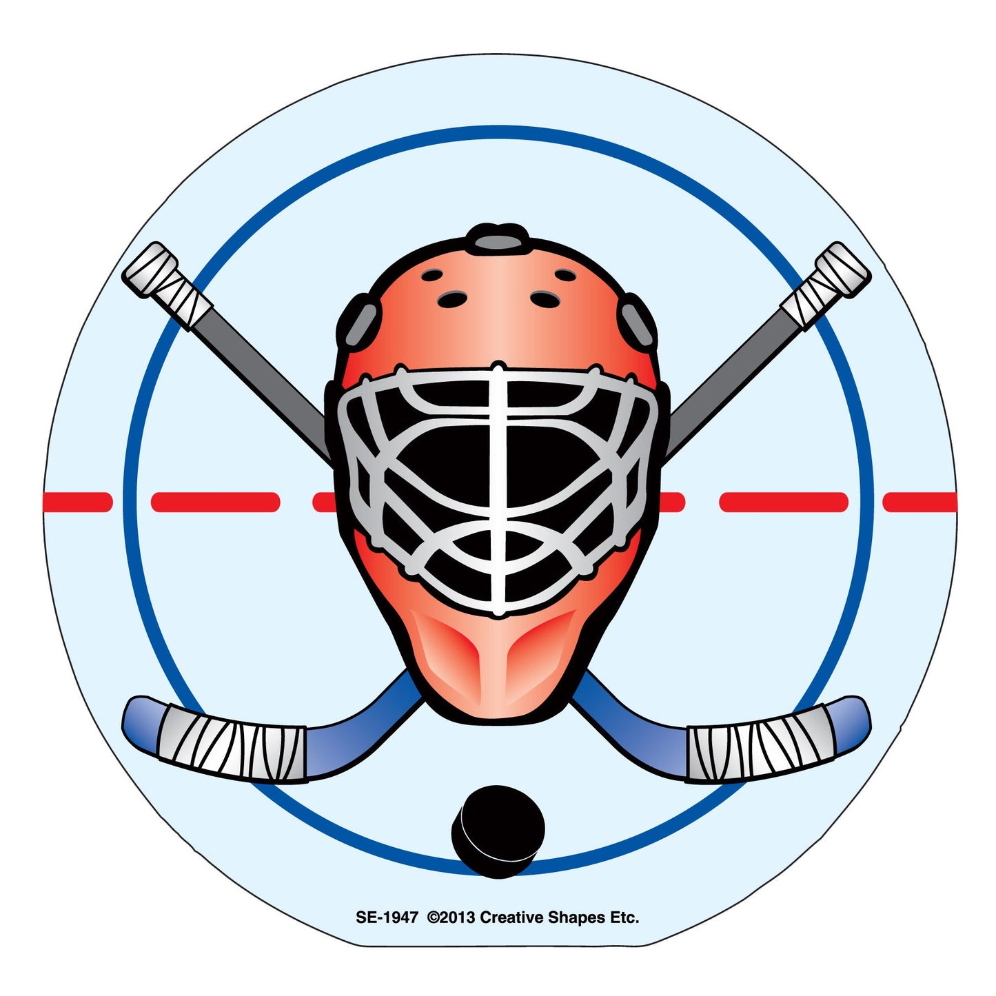 SHAPES ETC. Large Notepad - Hockey