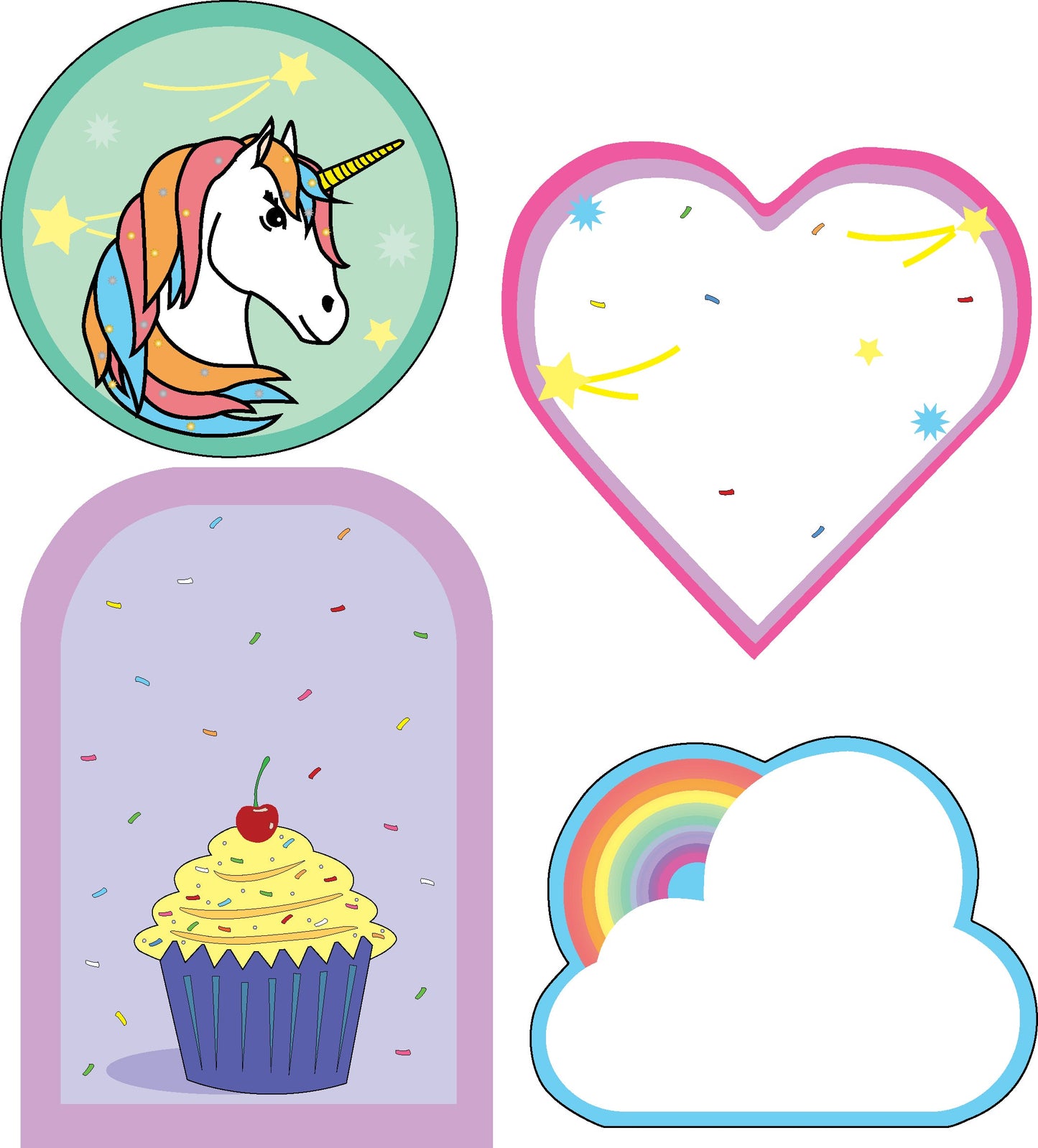 SHAPES ETC. Large Accents - Sweetheart's Day Variety Pack