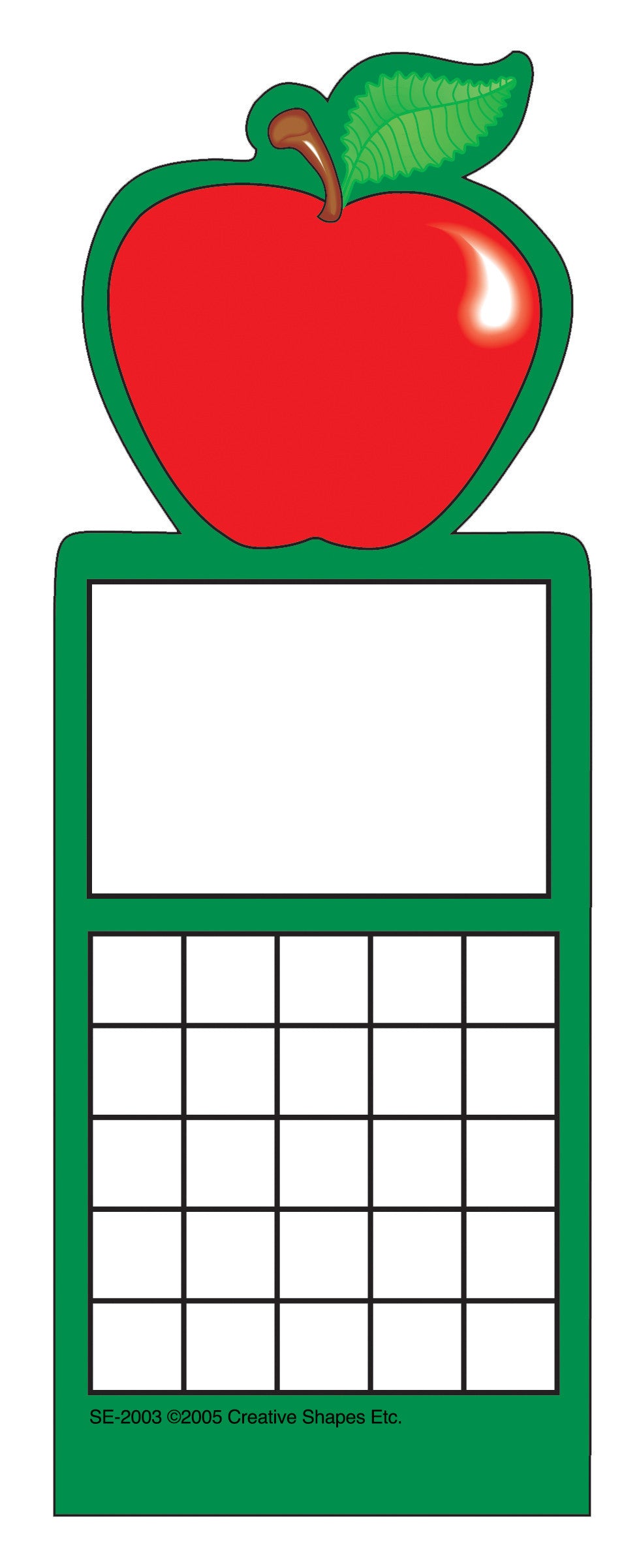 SHAPES ETC. Personal Incentive Chart - Apple
