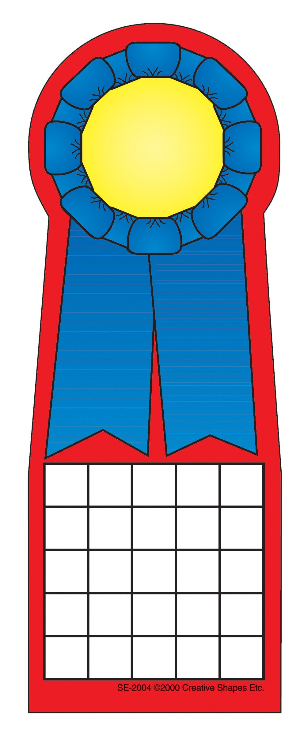 SHAPES ETC. Personal Incentive Chart - Blue Ribbon