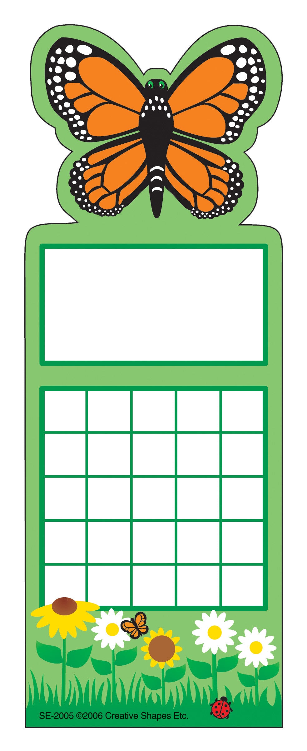 SHAPES ETC. Personal Incentive Chart - Butterfly
